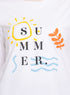 White Printed Long - Sleeve Design 35 - Khotwh